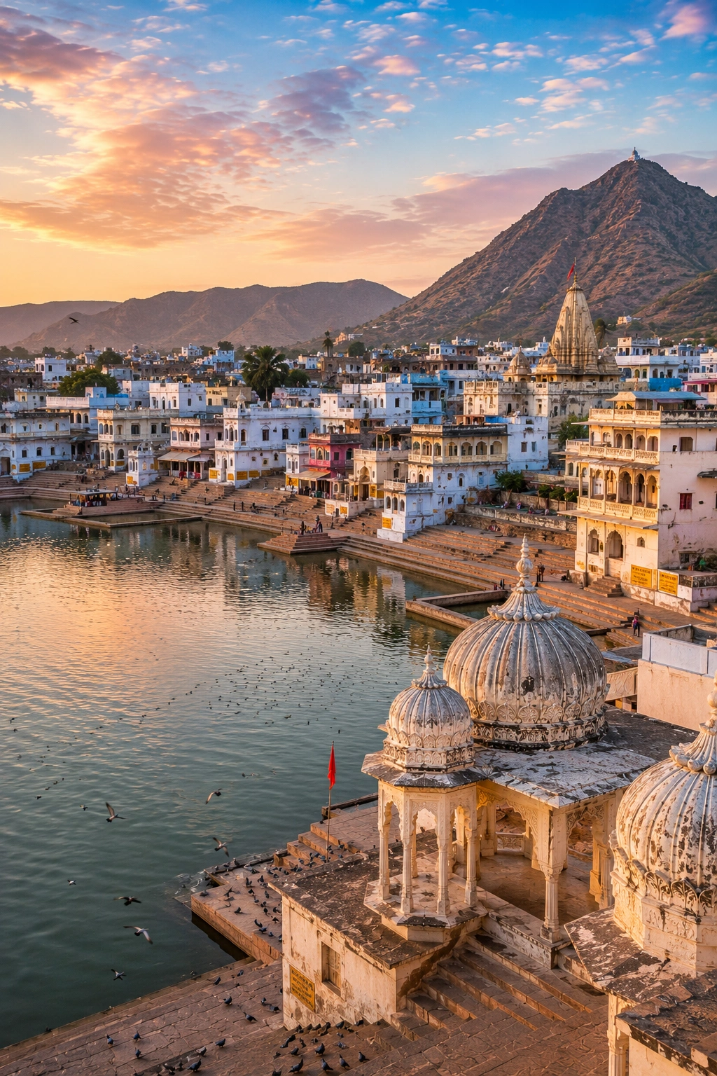Pushkar Lake and ghats
